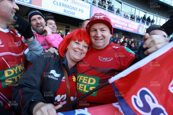 071213 - Clermont Auvergne v Scarlets - Heineken Cup - Scarlets fans who made it out to the game 