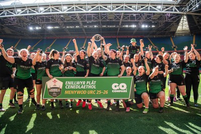 180426 - Clwb Rygbi Cymry Caerdydd v Seven Sisters - WRU Women's National Plate - Seven Sisters celebrate