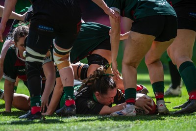 180426 - Clwb Rygbi Cymry Caerdydd v Seven Sisters - WRU Women's National Plate - Melissa Gnojek of Seven Sisters 