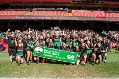 180426 - Clwb Rygbi Cymry Caerdydd v Seven Sisters - WRU Women's National Plate - Seven Sisters celebrate