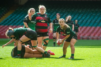 180426 - Clwb Rygbi Cymry Caerdydd v Seven Sisters - WRU Women's National Plate - Beth Evans of Clwb Rygbi Cymry Caerdydd