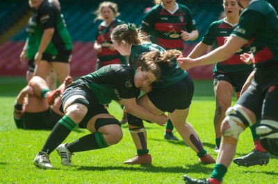 180426 - Clwb Rygbi Cymry Caerdydd v Seven Sisters - WRU Women's National Plate - Georgia Cummings of Clwb Rygbi Cymry Caerdydd