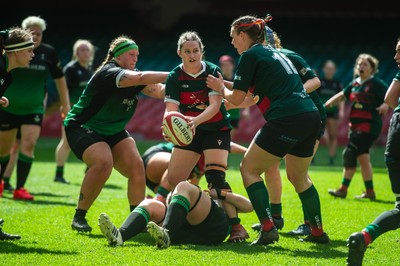 180426 - Clwb Rygbi Cymry Caerdydd v Seven Sisters - WRU Women's National Plate - Georgia Cummings of Clwb Rygbi Cymry Caerdydd