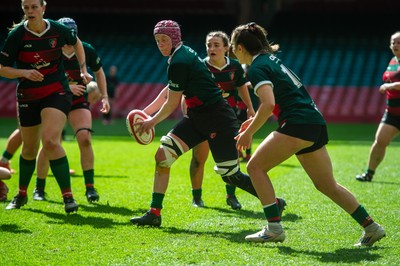 180426 - Clwb Rygbi Cymry Caerdydd v Seven Sisters - WRU Women's National Plate - Carys Parry  of Clwb Rygbi Cymry Caerdydd