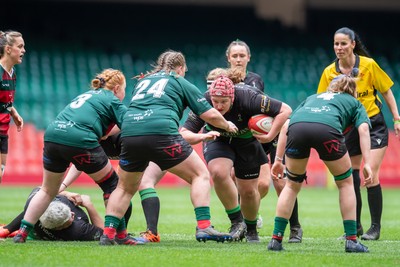 180426 - Clwb Rygbi Cymry Caerdydd v Seven Sisters - WRU Women's National Plate - Emma Powson of Seven Sisters