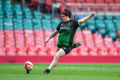180426 - Clwb Rygbi Cymry Caerdydd v Seven Sisters - WRU Women's National Plate - Rachel Rees of Seven Sisters 