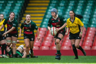 180426 - Clwb Rygbi Cymry Caerdydd v Seven Sisters - WRU Women's National Plate - Laura Satterly of Clwb Rygbi Cymry Caerdydd