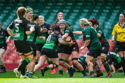 180426 - Clwb Rygbi Cymry Caerdydd v Seven Sisters - WRU Women's National Plate - Laura Satterly of Clwb Rygbi Cymry Caerdydd