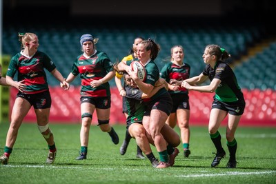 180426 - Clwb Rygbi Cymry Caerdydd v Seven Sisters - WRU Women's National Plate - Rhi Gower of Clwb Rygbi Cymry Caerdydd