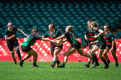 180426 - Clwb Rygbi Cymry Caerdydd v Seven Sisters - WRU Women's National Plate - Rhi Gower of Clwb Rygbi Cymry Caerdydd