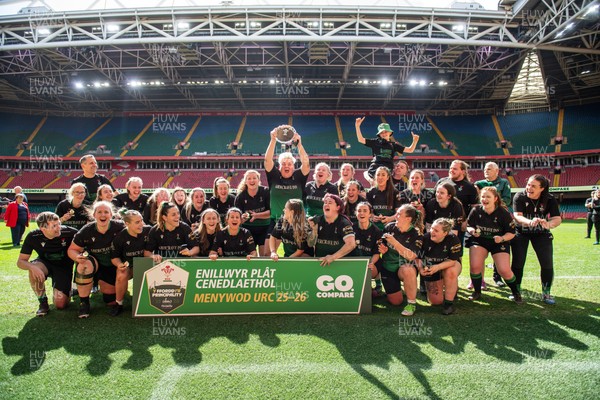 180426 - Clwb Rygbi Cymry Caerdydd v Seven Sisters - WRU Women's National Plate - Seven Sisters celebrate