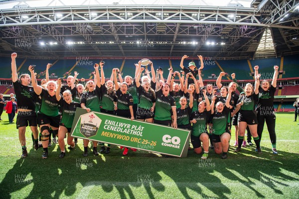 180426 - Clwb Rygbi Cymry Caerdydd v Seven Sisters - WRU Women's National Plate - Seven Sisters celebrate