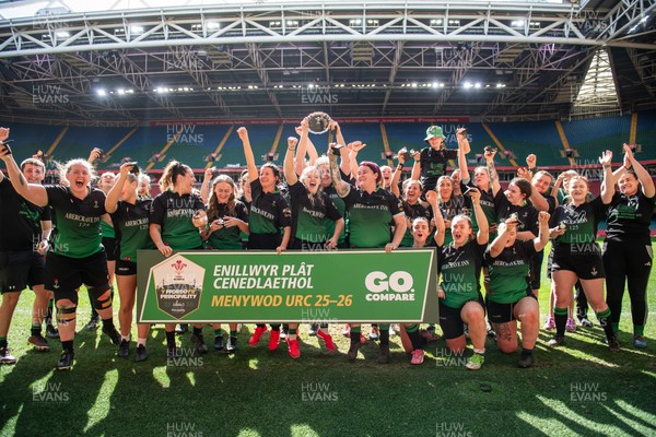 180426 - Clwb Rygbi Cymry Caerdydd v Seven Sisters - WRU Women's National Plate - Seven Sisters celebrate