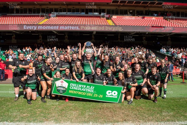 180426 - Clwb Rygbi Cymry Caerdydd v Seven Sisters - WRU Women's National Plate - Seven Sisters celebrate
