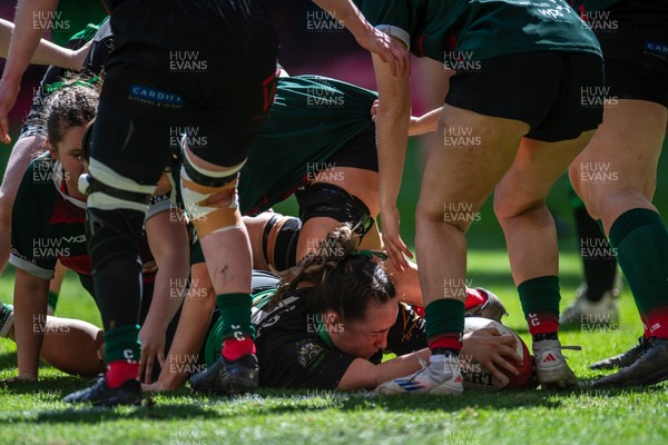 180426 - Clwb Rygbi Cymry Caerdydd v Seven Sisters - WRU Women's National Plate - Melissa Gnojek of Seven Sisters 