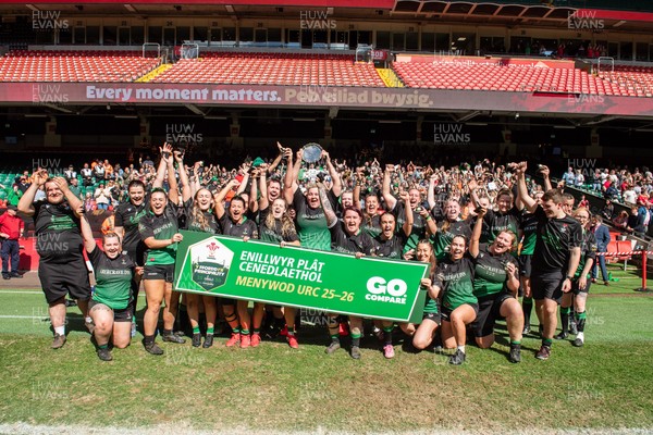 180426 - Clwb Rygbi Cymry Caerdydd v Seven Sisters - WRU Women's National Plate - Seven Sisters celebrate