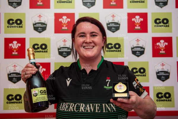 180426 - Clwb Rygbi Cymry Caerdydd v Seven Sisters - WRU Women's National Plate - Rachel Rees of Seven Sisters is player of the match
