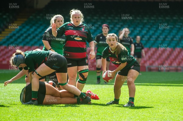 180426 - Clwb Rygbi Cymry Caerdydd v Seven Sisters - WRU Women's National Plate - Beth Evans of Clwb Rygbi Cymry Caerdydd