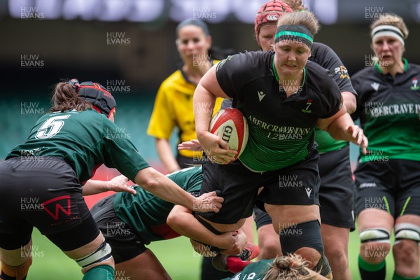180426 - Clwb Rygbi Cymry Caerdydd v Seven Sisters - WRU Women's National Plate - Alicia Demery-Goatson of Seven Sisters