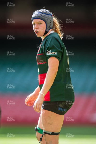 180426 - Clwb Rygbi Cymry Caerdydd v Seven Sisters - WRU Women's National Plate - Laura Satterly of Clwb Rygbi Cymry Caerdydd