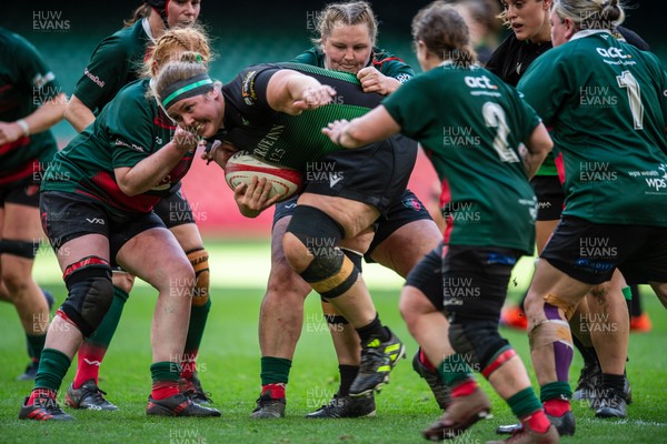 180426 - Clwb Rygbi Cymry Caerdydd v Seven Sisters - WRU Women's National Plate - Alicia Demery-Goatson of Seven Sisters