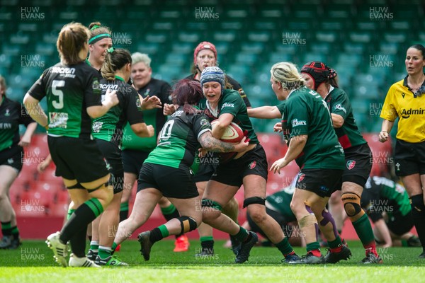 180426 - Clwb Rygbi Cymry Caerdydd v Seven Sisters - WRU Women's National Plate - Laura Satterly of Clwb Rygbi Cymry Caerdydd