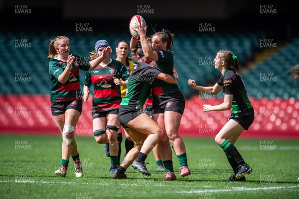 180426 - Clwb Rygbi Cymry Caerdydd v Seven Sisters - WRU Women's National Plate - Rhi Gower of Clwb Rygbi Cymry Caerdydd