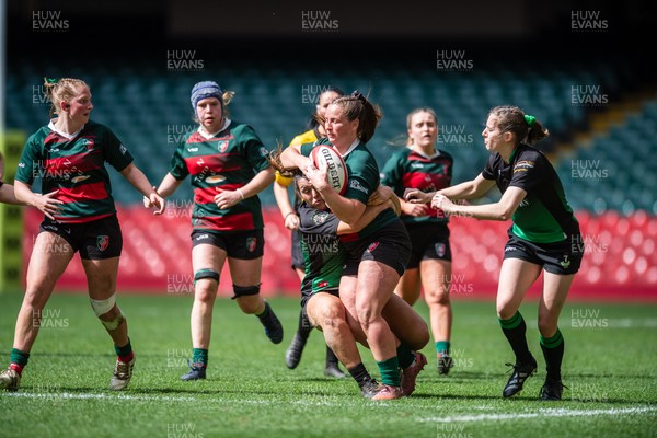 180426 - Clwb Rygbi Cymry Caerdydd v Seven Sisters - WRU Women's National Plate - Rhi Gower of Clwb Rygbi Cymry Caerdydd