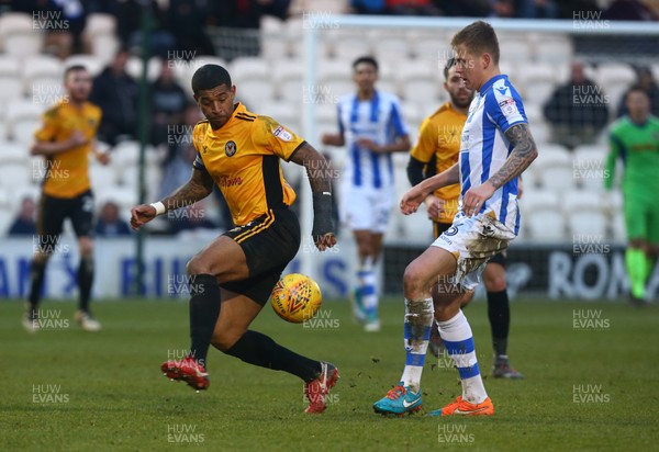 030218 - Colchester United v Newport County - Sky Bet League Two -  Joss Labadie of Newport County AFC