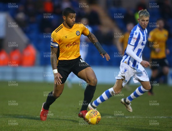 030218 - Colchester United v Newport County - Sky Bet League Two -  Joss Labadie of Newport County AFC