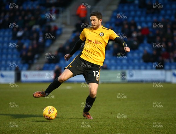 030218 - Colchester United v Newport County - Sky Bet League Two -  Ben Tozer of Newport County AFC