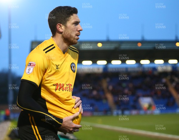 030218 - Colchester United v Newport County - Sky Bet League Two -  Ben Tozer of Newport County AFC
