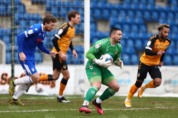 060321 - Colchester United v Newport County - Sky Bet League 2 - Nick Townsend of Newport County