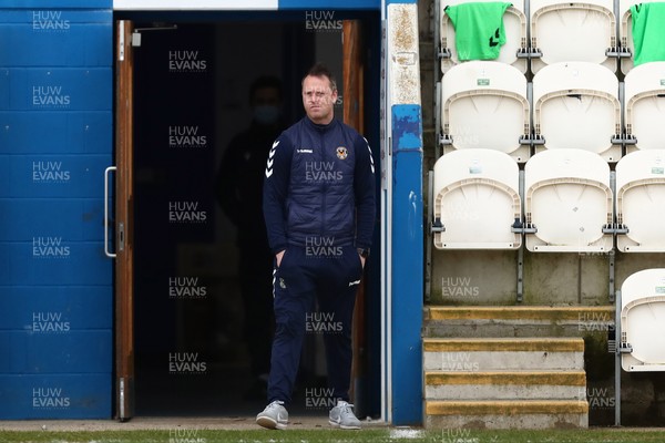 060321 - Colchester United v Newport County - Sky Bet League 2 - Manager of Newport County, Michael Flynn