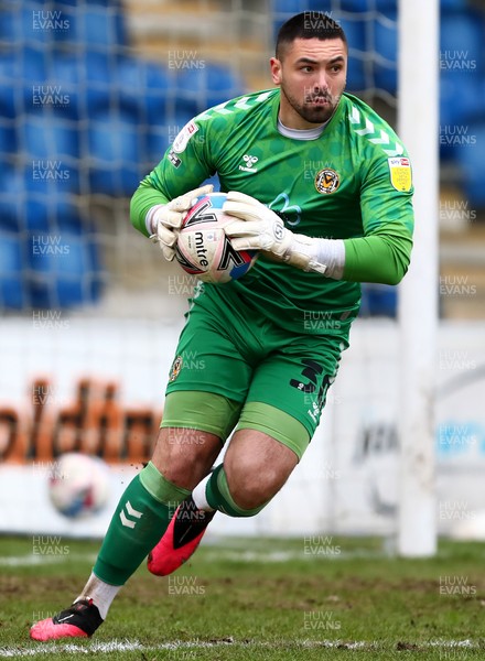 060321 - Colchester United v Newport County - Sky Bet League 2 - Nick Townsend of Newport County