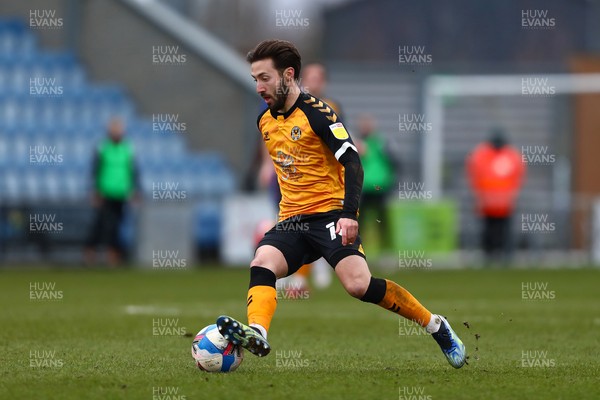 060321 - Colchester United v Newport County - Sky Bet League 2 - Josh Sheehan of Newport County