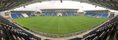 081016 - Colchester United vs Newport County  - SkyBet EFL League 2 -Panoramic of Weston Homes Community Stadium