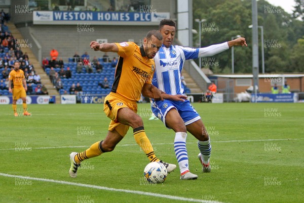 081016 - Colchester United vs Newport County  - SkyBet EFL League 2 -Paul Bignot of Newport on the attack