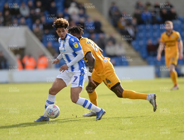090319 - Colchester United v Newport County - Sky Bet League 2 -  Courtney Senior on the ball for Colchester