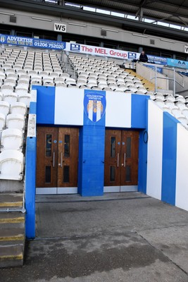 201225 - Colchester United v Newport County - Sky Bet League 2 - A general view of JobServe Community Stadium home to Colchester United