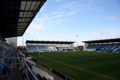 201225 - Colchester United v Newport County - Sky Bet League 2 - A general view of JobServe Community Stadium home to Colchester United