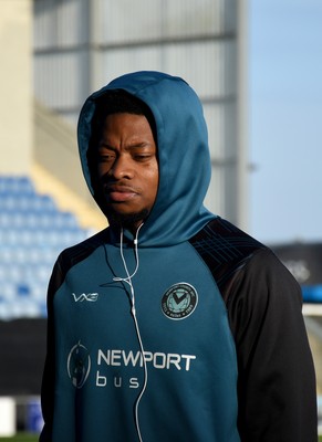 201225 - Colchester United v Newport County - Sky Bet League 2 - Bobby Kamwa of Newport County