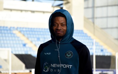 201225 - Colchester United v Newport County - Sky Bet League 2 - Bobby Kamwa of Newport County