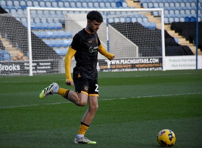 201225 - Colchester United v Newport County - Sky Bet League 2 - Michael Spellman of Newport County