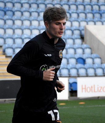 201225 - Colchester United v Newport County - Sky Bet League 2 - Tom Davies of Newport County