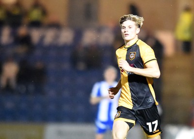 201225 - Colchester United v Newport County - Sky Bet League 2 - Tom Davies of Newport County
