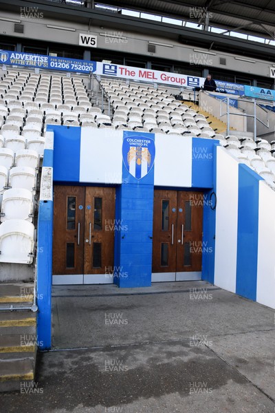 201225 - Colchester United v Newport County - Sky Bet League 2 - A general view of JobServe Community Stadium home to Colchester United