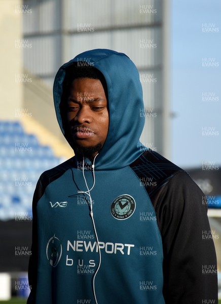 201225 - Colchester United v Newport County - Sky Bet League 2 - Bobby Kamwa of Newport County