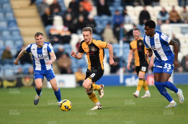 201225 - Colchester United v Newport County - Sky Bet League 2 - Matt Smith of Newport County