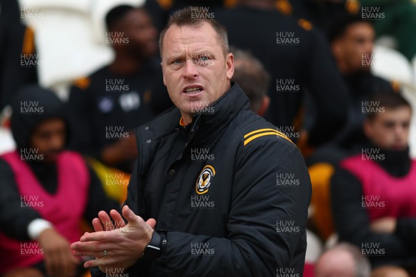 261019 - Colchester United v Newport County - Sky Bet League 2 -  Manager of Newport County, Michael Flynn